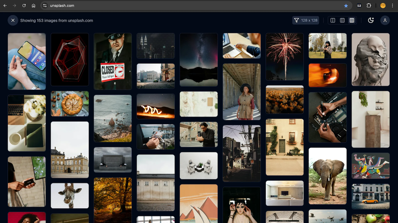 access image browse mode